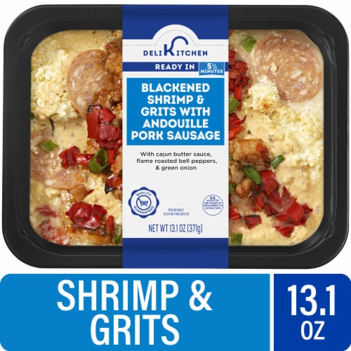 Deli Kitchen Blackened Shrimp & Grits with Andouille Pork Sausage