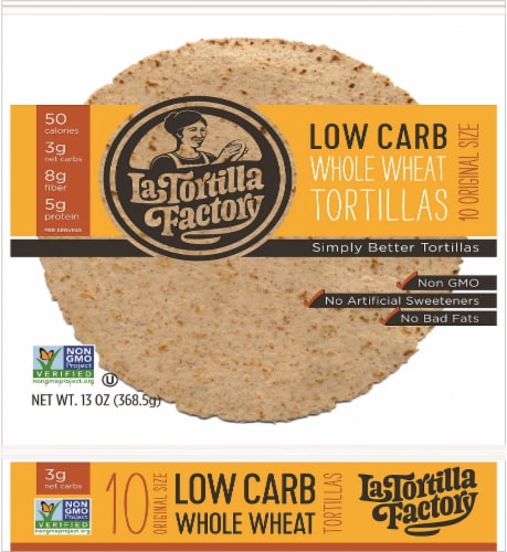 La Tortilla Factory Low Carb Whole Wheat Tortilla Factorys