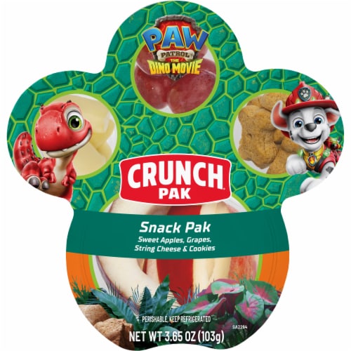 Crunch Pak Paw Patrol Grapes, Cheese, Cookies, Sliced Sweet Apples 3.65 oz
