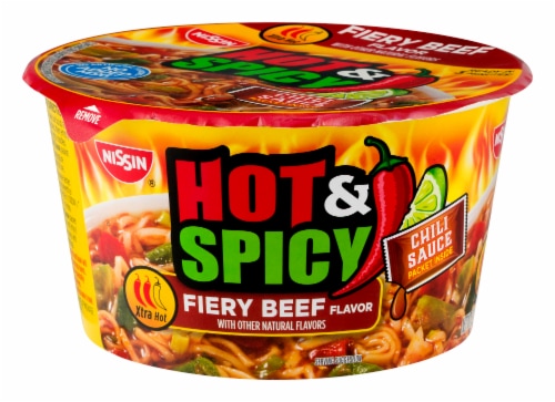 Nissin® Hot & Spicy Fiery Beef Flavor Ramen Noodle Soup