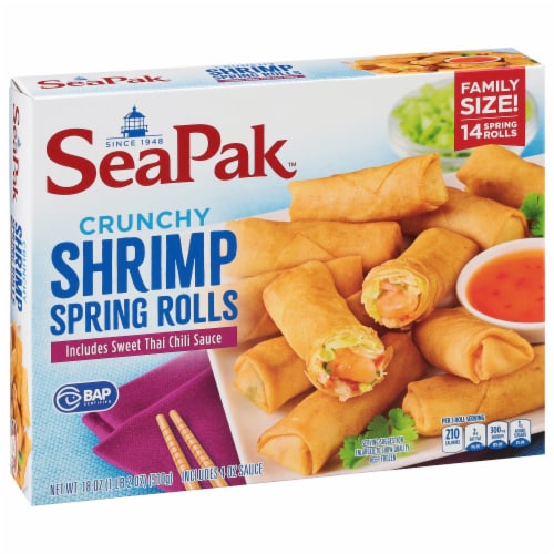 SeaPak Crunchy Shrimp Spring Rolls with Sweet Chili Sauce