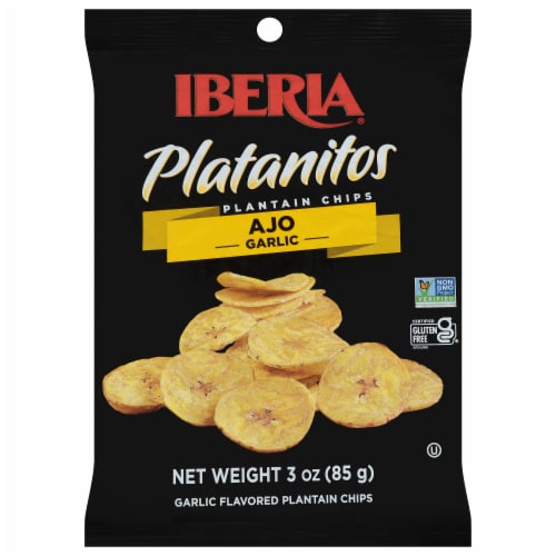 Iberia Garlic Plantain Chips 3 oz