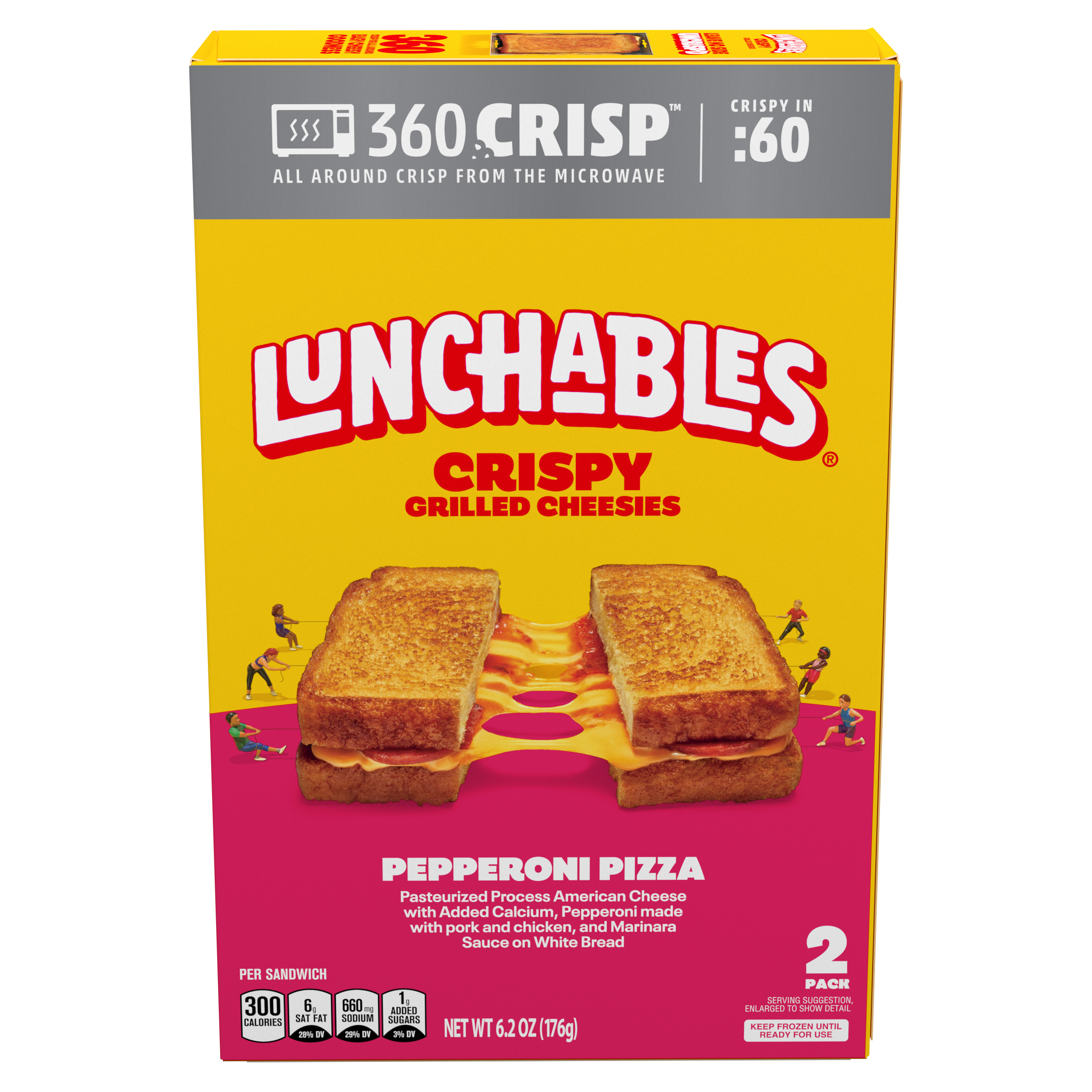 Crispy Grilled Cheesies, Pepperoni Pizza Sandwiches Snack Kit