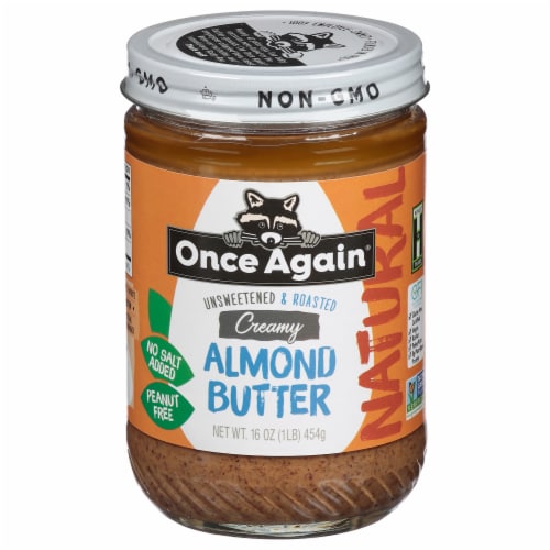 Once Again Unsweetened & Roasted Salt Free Creamy Almond Butter