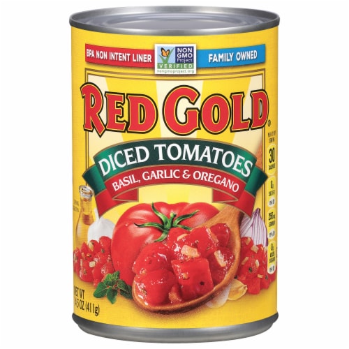 Red Gold Basil, Garlic & Oregano Diced Tomatoes
