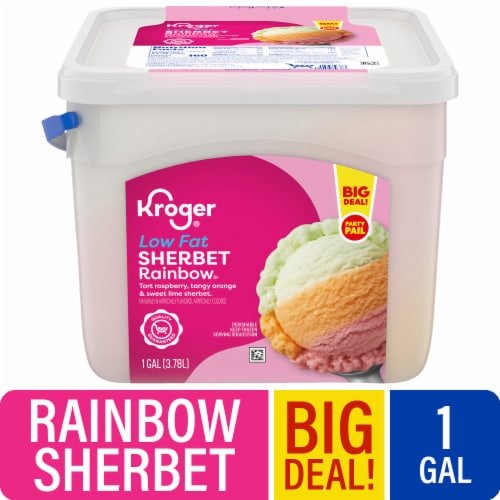 Kroger® Low Fat Rainbow Sherbet Party Pail BIG DEAL!