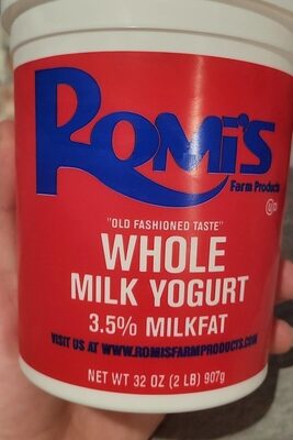 Romis Whole Milk Plain 32oz