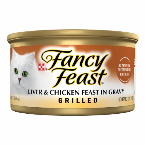 Purina Fancy Feast Grilled Wet Cat Food in Gravy Liver & Chicken Feast