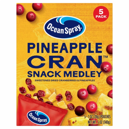 Ocean Spray® Pineapple Cran™ Sweetened Dried Cranberry & Pineapples Snack Medley