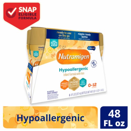 Enfamil Nutramigen Hypoallergenic Infant Formula Ready to Feed Bottles