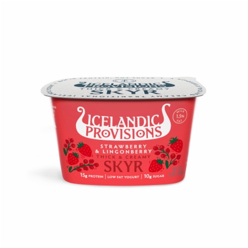 Icelandic Provisions Strawberry Lingonberry Skyr Yogurt Cup