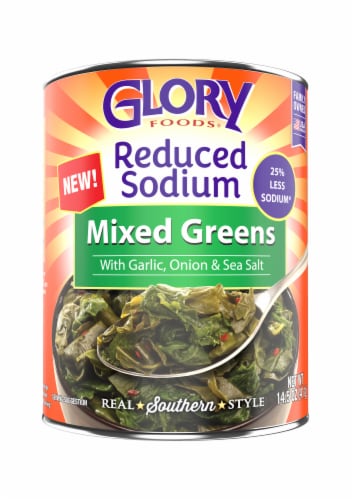 Glory Reduced Sodium Mixed Greens With Garlic Onion & Sea Salt