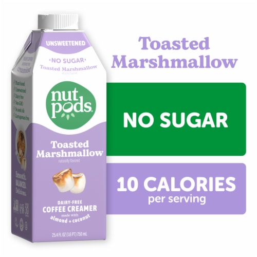 nutpods® Unsweetened Toasted Marshmallow Coffee Creamer, Dairy-Free