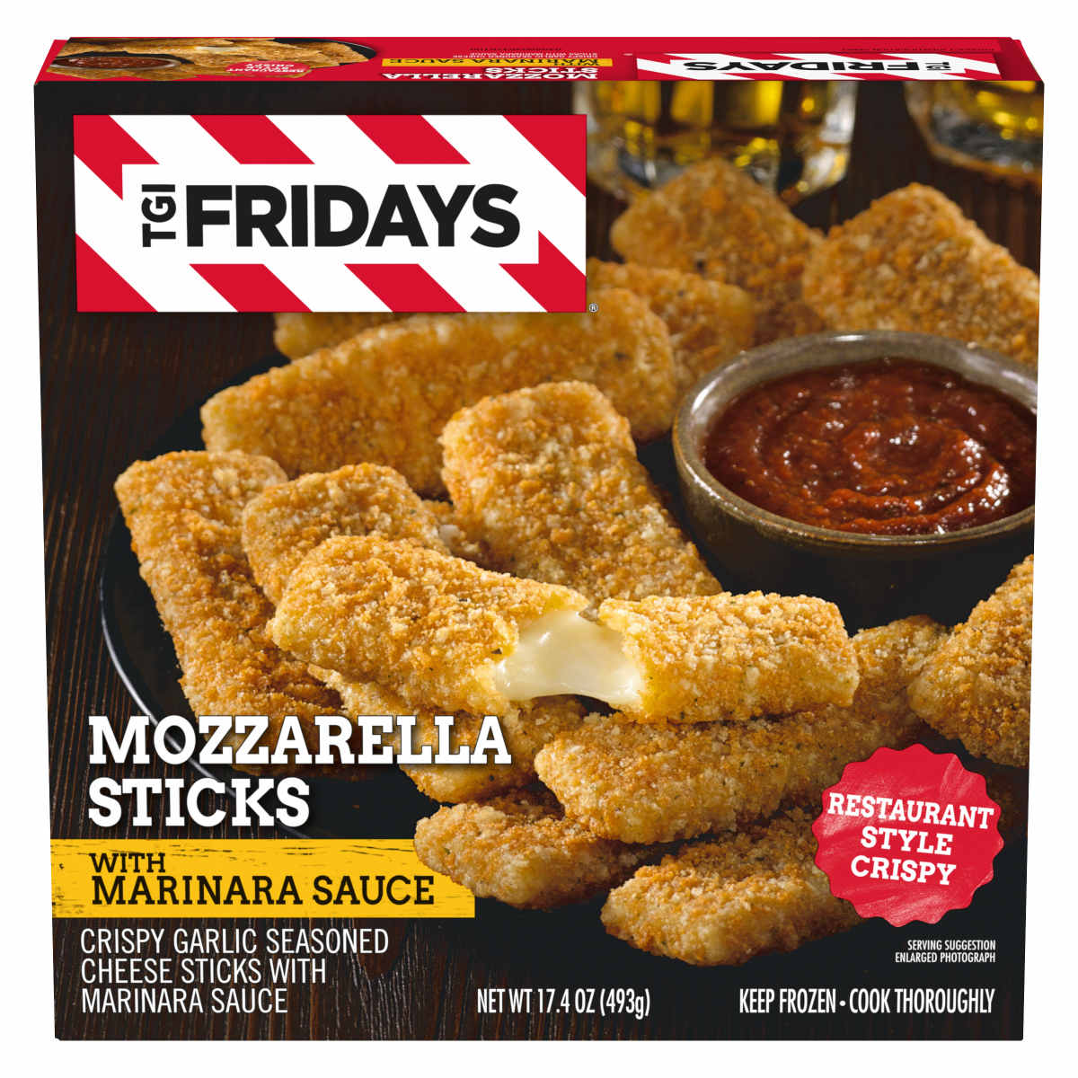 Mozzarella Sticks Frozen Snacks with Marinara Sauce