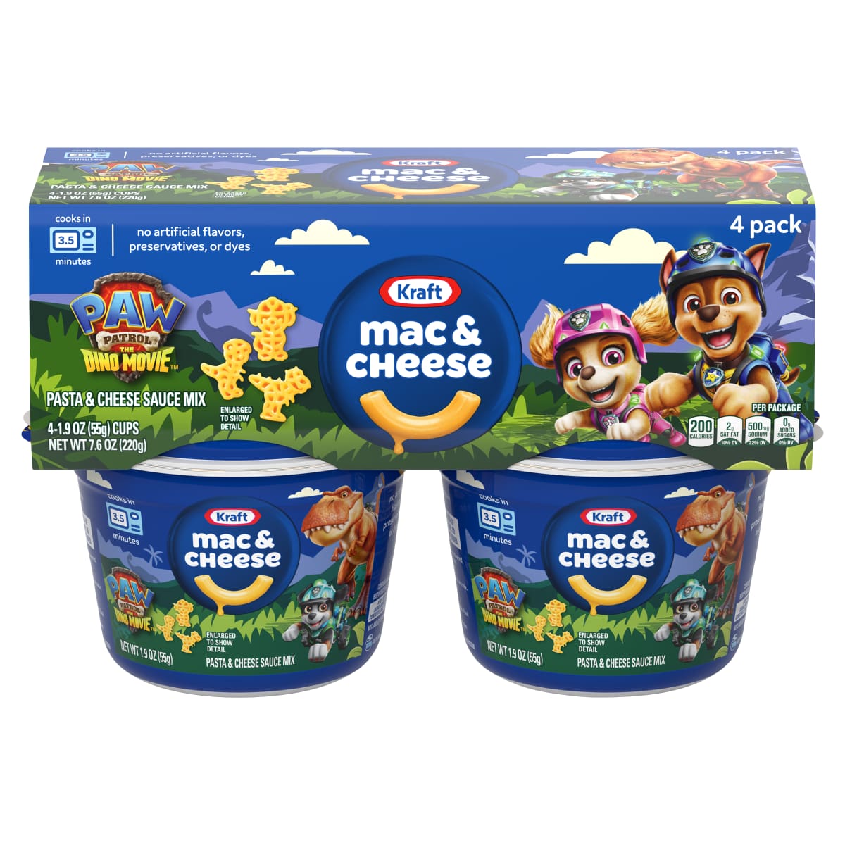 Mac & Cheese Macaroni and Cheese Dinner Easy Microwavable Dinner with Nickelodeon Paw Patrol Pasta Shapes