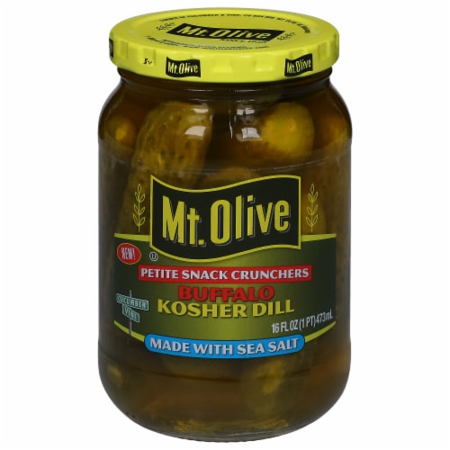 Mt. Olive Petite Snack Crunchers Buffalo Kosher Dill Pickles with Sea Salt