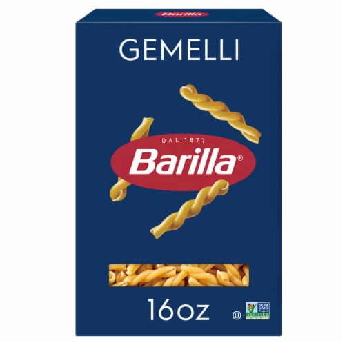 Barilla Gemelli Pasta Quality Non-GMO and Kosher Certified Pasta