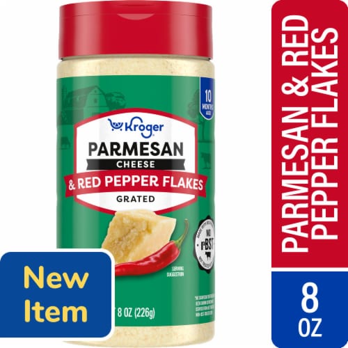 Kroger® Grated Parmesan Cheese and Red Pepper Flakes Shaker