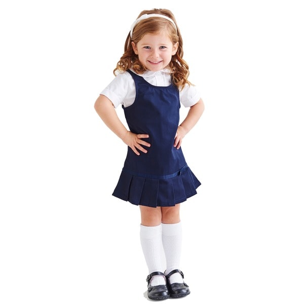 French Toast Pleated Hem Jumper Girls