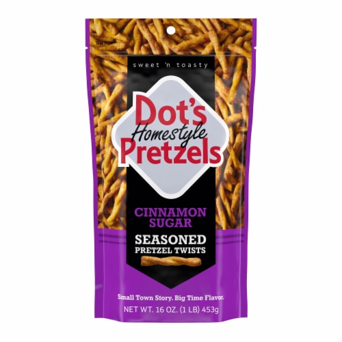 DOT'S Homestyle Pretzels Cinnamon Sugar Seasoned Pretzel Twists Bag