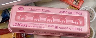 Walmart Great Value Jumbo White Eggs 1DZ