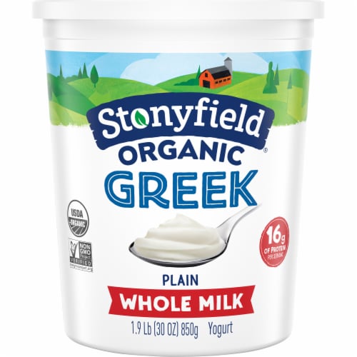 Stonyfield® Organic Plain Greek Whole Milk Yogurt