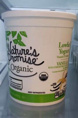 Nature's Promise Organic Lowfat Yogurt Vanilla