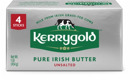 Kerrygold Grass-fed Pure Irish Unsalted Butter Sticks, 16oz