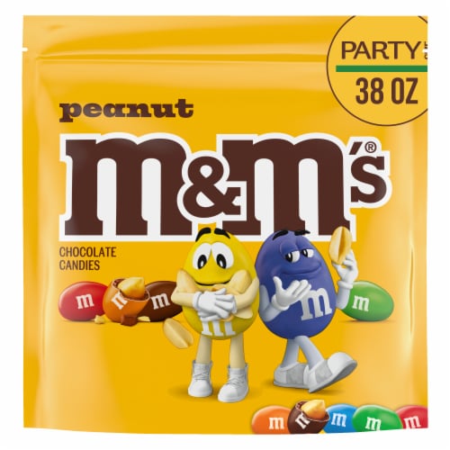 M&M'S Peanut Milk Chocolate Candy Party Size Bag