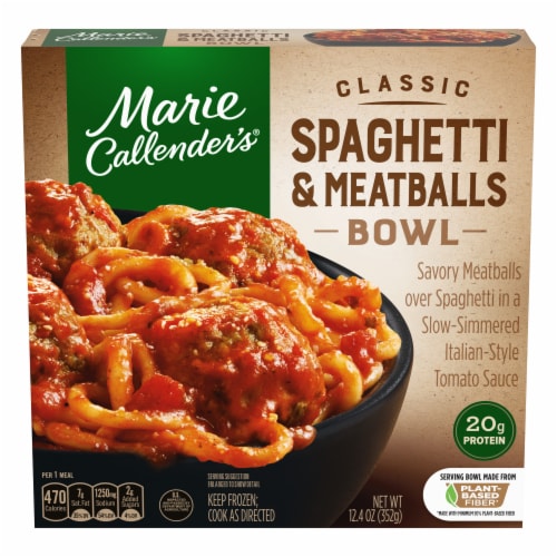Marie Callender's Classic Spaghetti And Meatballs Bowl Frozen Meal