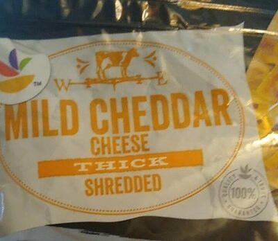 Ahold Thick Cut Shredded Mild Cheddar 8oz