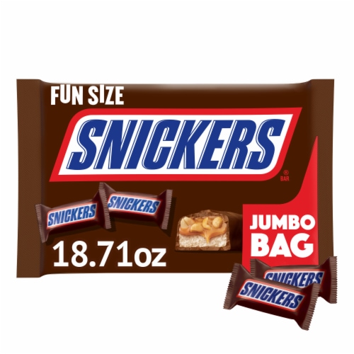 Snickers Fun Size Chocolate Jumbo Candy Bag