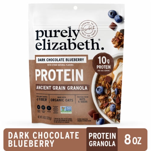Purely Elizabeth Dark Chocolate Blueberry Protein Ancient Grain Granola 8 oz