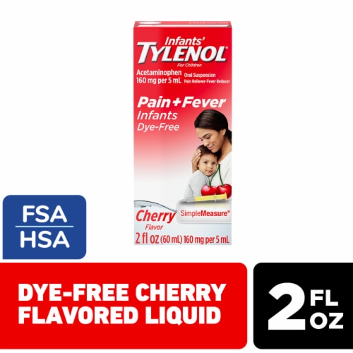 Infants' Tylenol Acetaminophen Medicine Dye-Free Cherry Liquid Oral Suspension