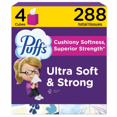 Puffs Ultra Soft Mega Cube Facial Tissues