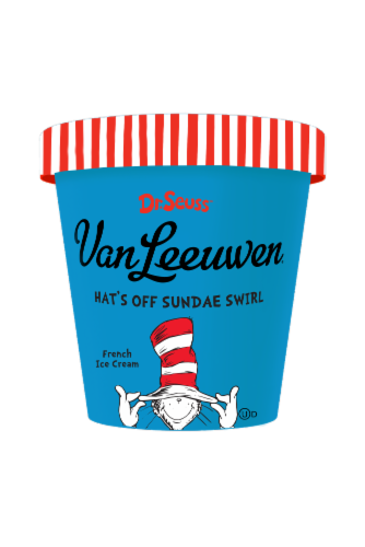 Van Leeuwen® Dr. Seuss™ Hat's Off Sundae Swirl Ice Cream Pint