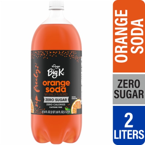 Big K® Orange Zero Sugar Caffeine Free Soda Bottle