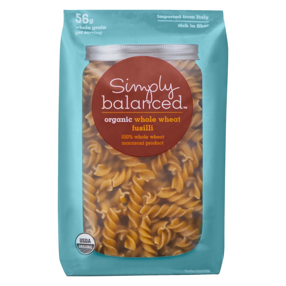 Simply Balanced Organic Whole Wheat Fusilli Pasta