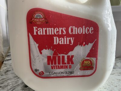 Farmers Choice Dairy Whole Milk Vitamin D 128 oz