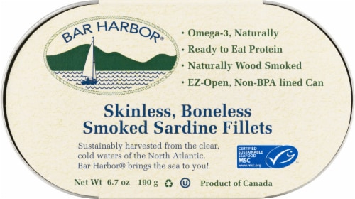 Bar Harbor® Skinless Boneless Smoked Sardine Fillets