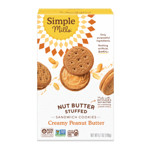 Simple Mills® Creamy Peanut Butter Stuffed Sandwich Cookies