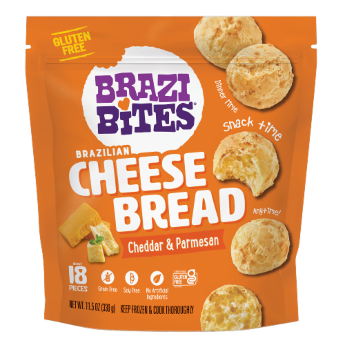 Brazi Bites® Cheddar & Parmesan Brazilian Frozen Bread