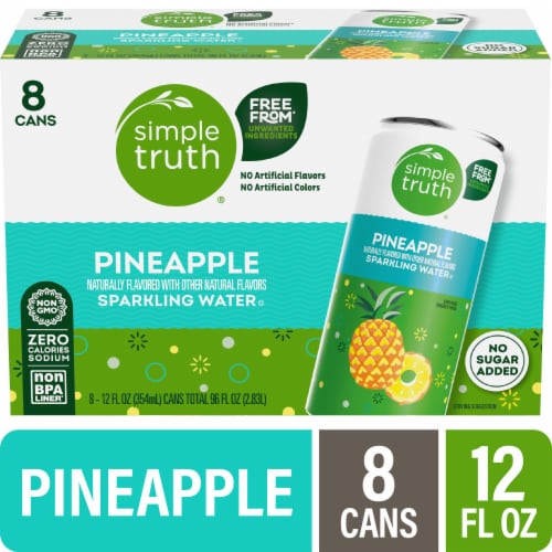 Simple Truth® Pineapple Sparkling Seltzer Water Cans