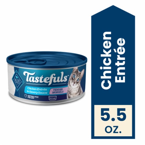 Blue Buffalo™ Tastefuls™ Natural Adult Cat Wet Food, Chicken Entrée in Gravy, Morsels