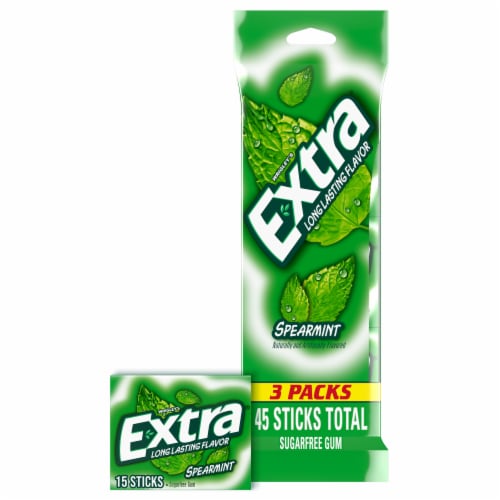 Extra Spearmint Sugar Free Chewing Gum Pack
