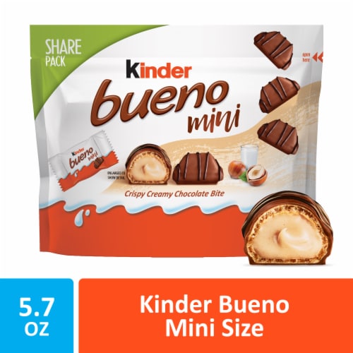 Kinder Bueno Mini Chocolate Bites, Halloween Candy Bulk Chocolate, 5.7 oz