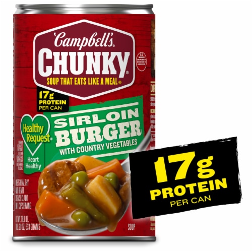 Campbell's Chunky Healthy Request Sirloin Burger with Country Vegetables Soup
