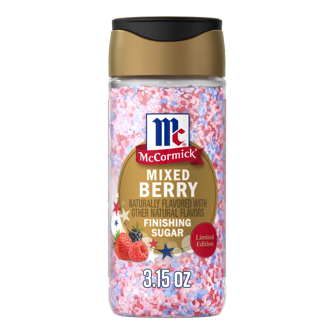 McCormick Mixed Berry Finishing Sugar, 3.15 oz