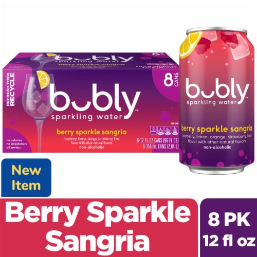 Bubly Berry Sparkle Sangria Sparkling Water Cans