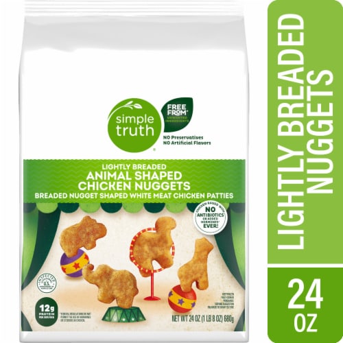Simple Truth® Frozen Fully Cooked Animal Shaped Lightly Breaded Chicken Nuggets